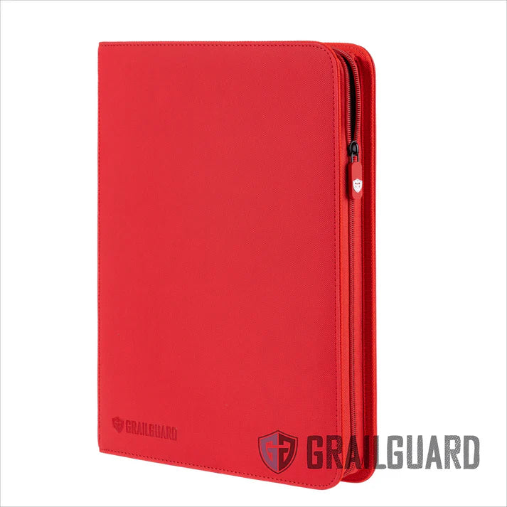 Grail Guard 9-Pocket Red Premium ZIP Trading Card Binder