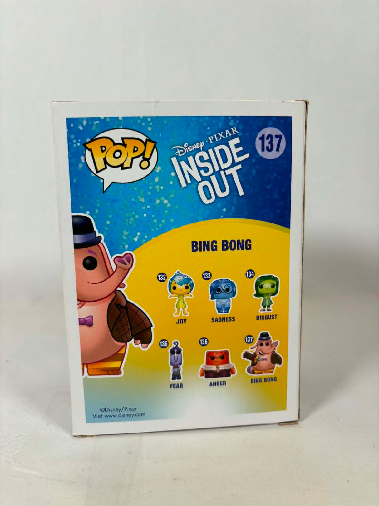 Disney Pixar Inside Out Bing Bong Funko Pop! Vinyl Figure #137