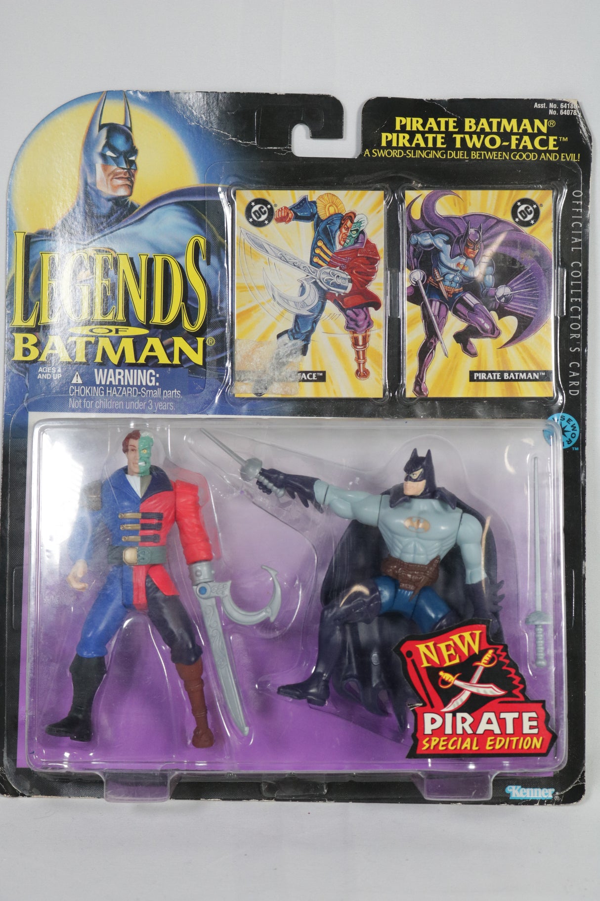 DC Comics Legends of Batman Pirate Batman and Pirate Two-Face 1995 Kenner Action Figure 2-Pack