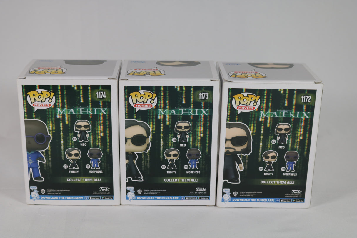The Matrix Funko Pop! Vinyl Bundle of 3 Figures