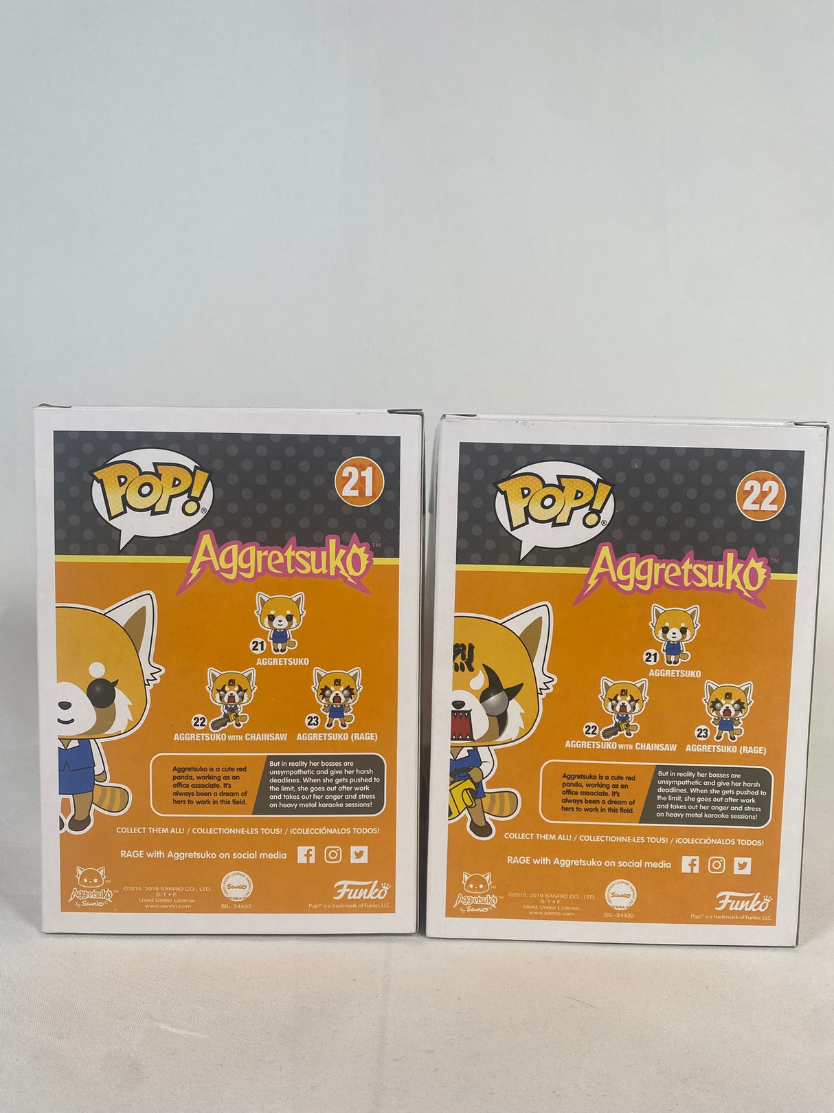 Aggretsuko Bundle Funko Pop! Vinyl Figures #21 + #22