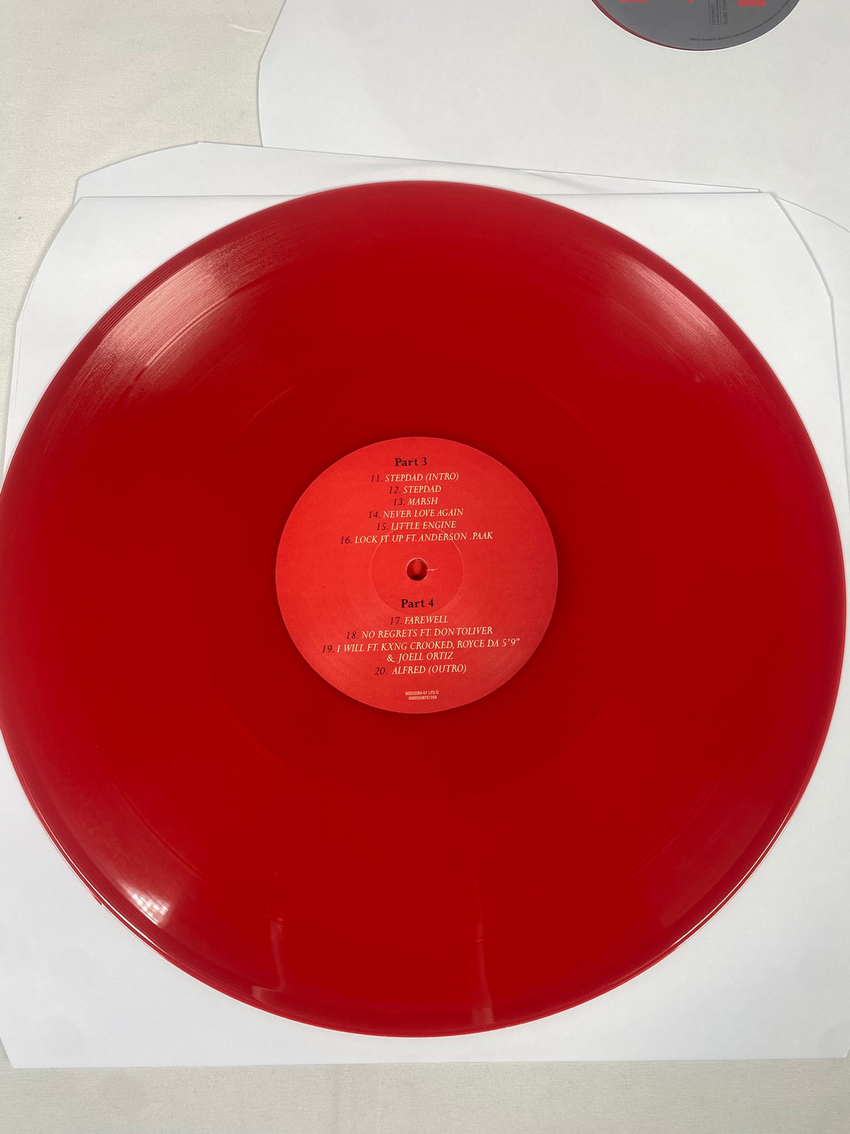 Eminem Music to be Murdered By Side B Deluxe Edition Red Coloured Vinyl Record 4x LP