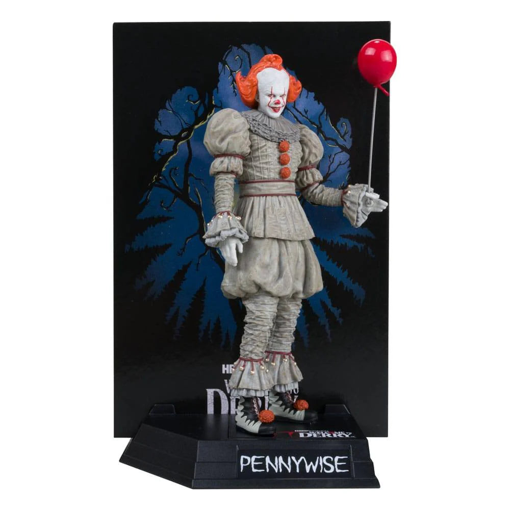 IT Welcome To Derry Movie Maniacs PVC Statue Pennywise Gold Label 16cm