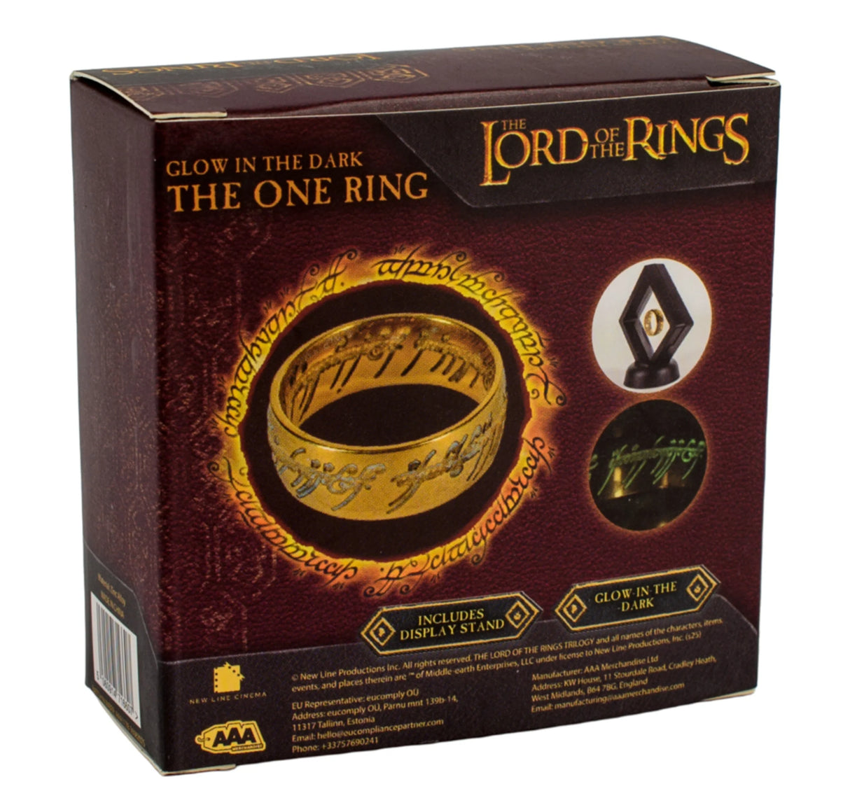 Lord of the Rings One Ring Glow in the Dark Replica