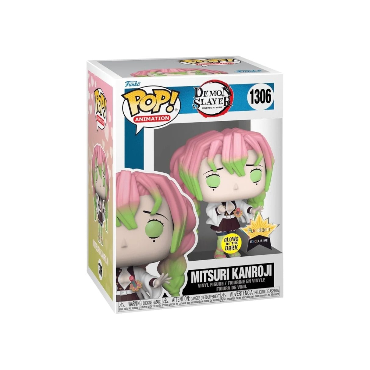 Demon Slayer Mitsuri Kanroji (Glow in the Dark) (Fundom Exclusive) Funko Pop! Vinyl Figure #1306