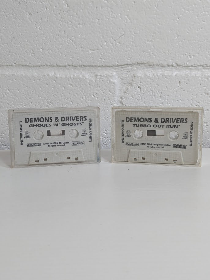 Demons & Drivers (Ghouls 'N' Ghosts & Turbo Outrun) ZX Spectrum Video Game 2-Pack