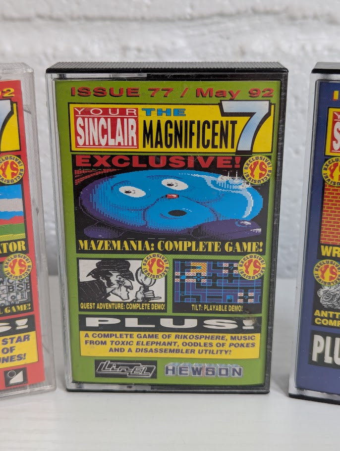 Your Sinclair Demo Tape ZX Spectrum Video Game 3-Pack Bundle