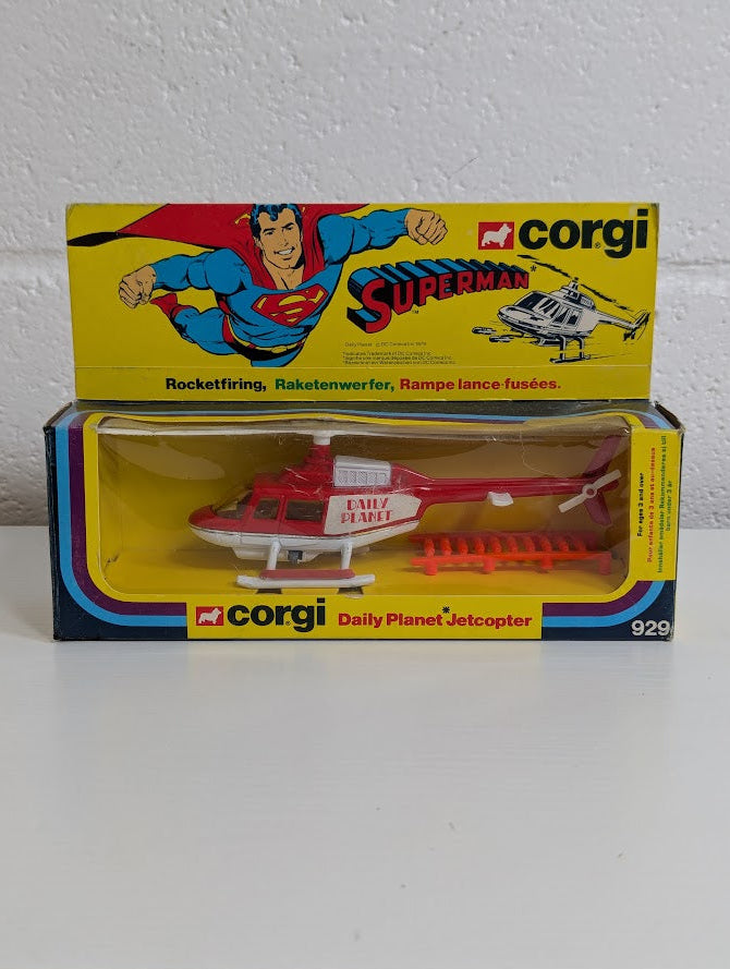 Superman Daily Planet Jetcopter (With Missiles) 1979 Corgi Die Cast Model Vehicle
