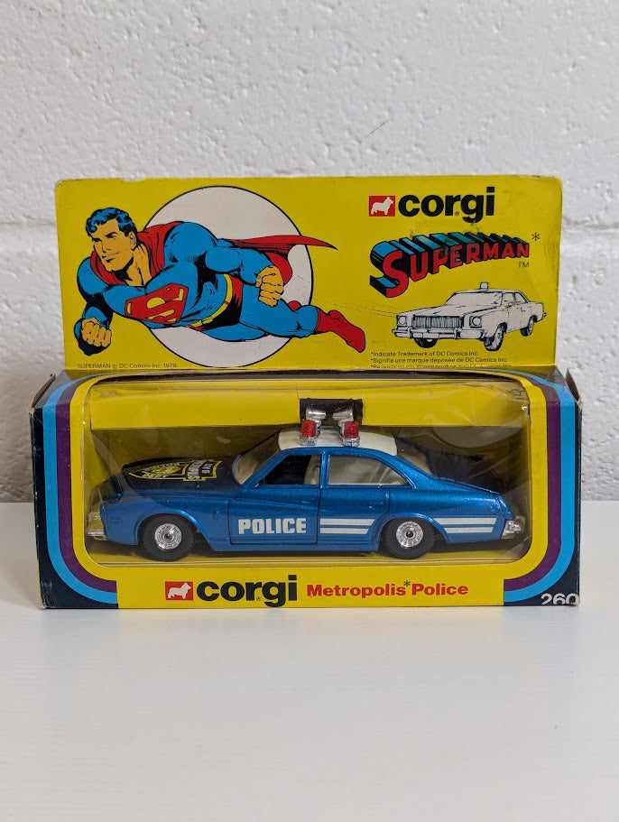 Superman Metropolis Police Car 1979 Corgi Die Cast Model Vehicle