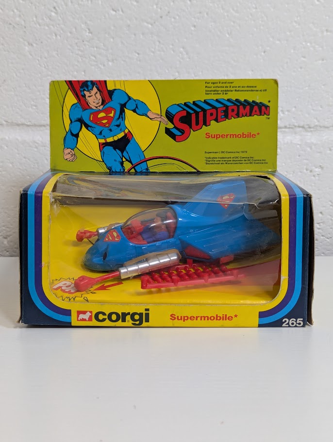 Superman Supermobile (With Missiles) 1979 Corgi Die Cast Model Vehicle