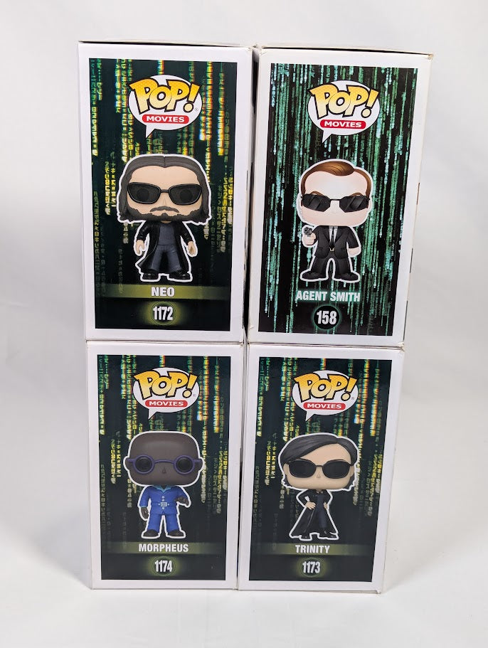 The Matrix Neo, Trinity, Morpheus & Agent Smith Funko Pop! Vinyl Figure 4-Pack