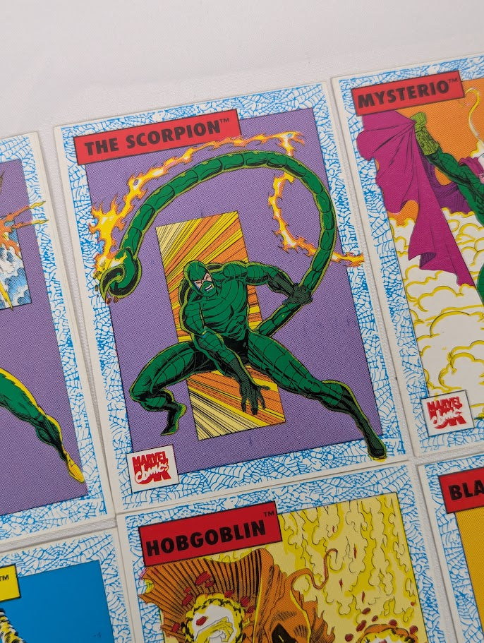 Marvel Comics Exploits of Spider-Man 1992 Issues 1 - 32 and 12 Rare Trading Cards