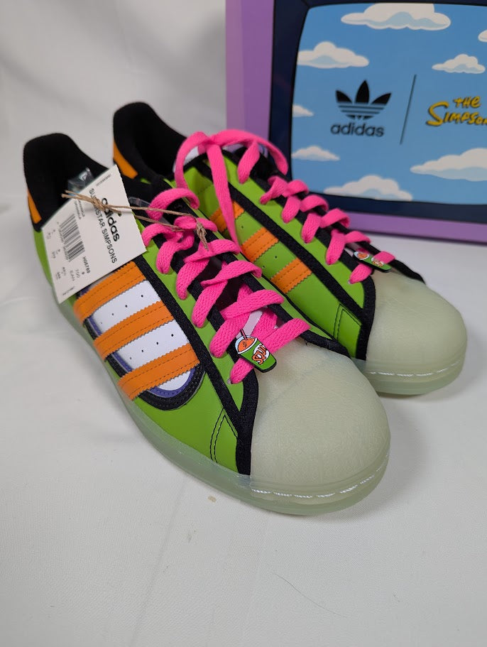 The Simpsons Kwik-e-Mart Squishy Adidas Superstar Trainers UK Size 9
