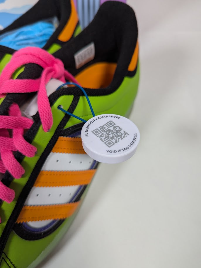 The Simpsons Kwik-e-Mart Squishy Adidas Superstar Trainers UK Size 9