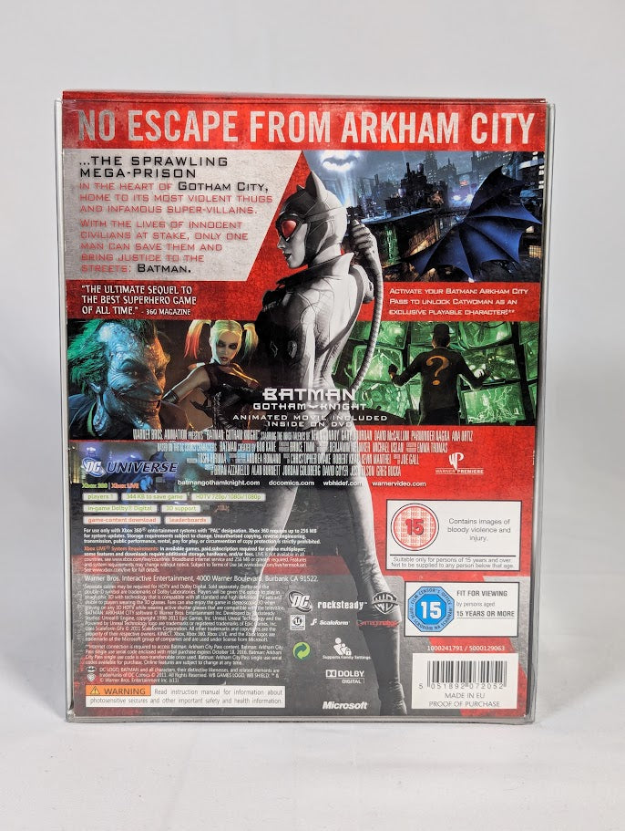 Batman Arkham City Collectors Edition Xbox 360 (Missing Movie)