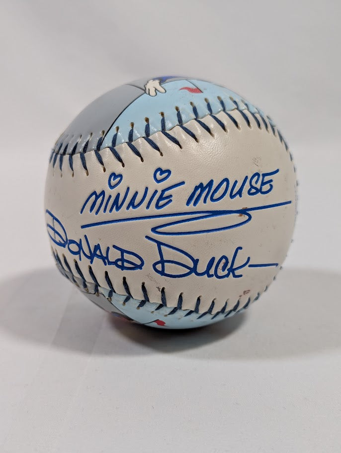 Walt Disney World Mickey Mouse & Friends Autographed Fotoball Softball