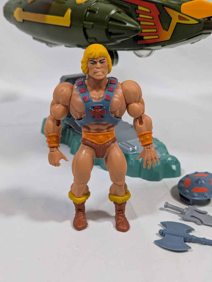 Masters of the Universe Origins 2020 Wind Raider & He-Man Action Figure (No Box)