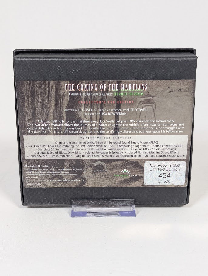 The Coming of the Martians A Faithful Audio Adaptation of The War of the Worlds Collector's USB Limited Edition 454/500
