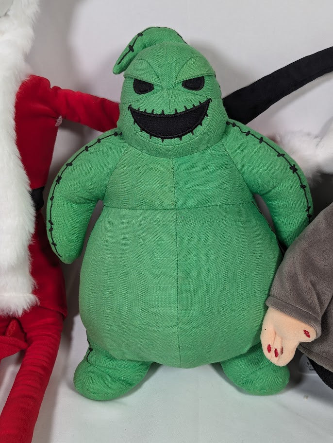 The Nightmare Before Christmas Santa Jack, Oogie Boogie, Mayor & Zero Plush Bundle
