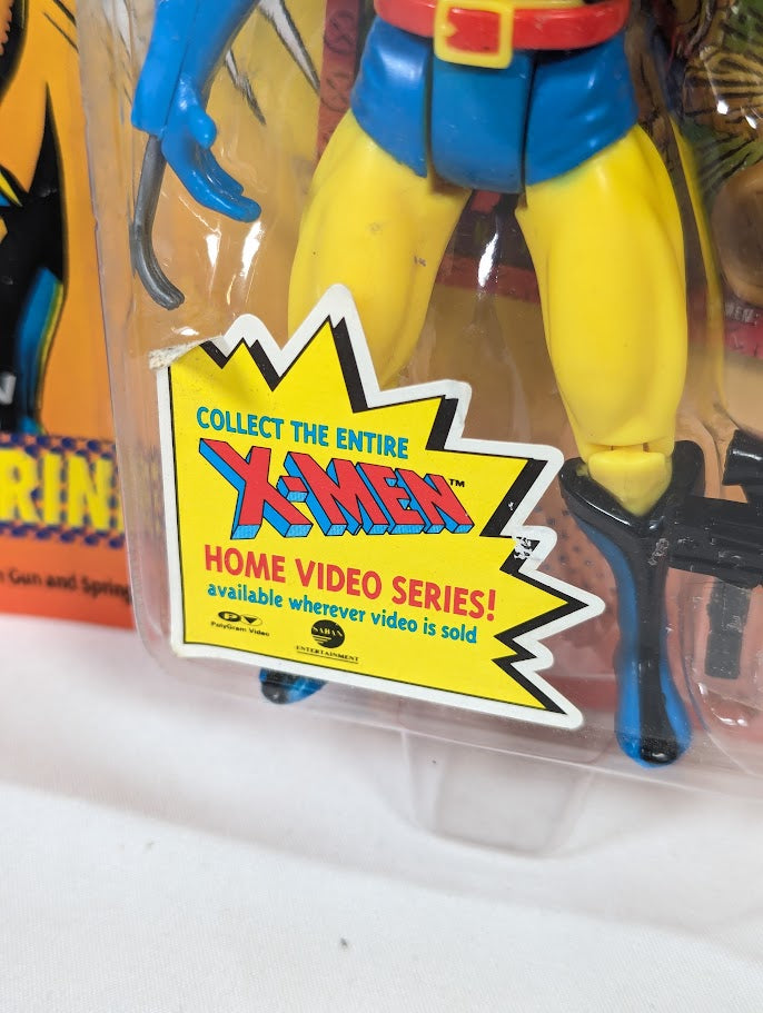 Marvel The Uncanny X-Men Wolverine Spring Out Slashing Claws 2nd Edition 1992 Toy Biz Action Figure