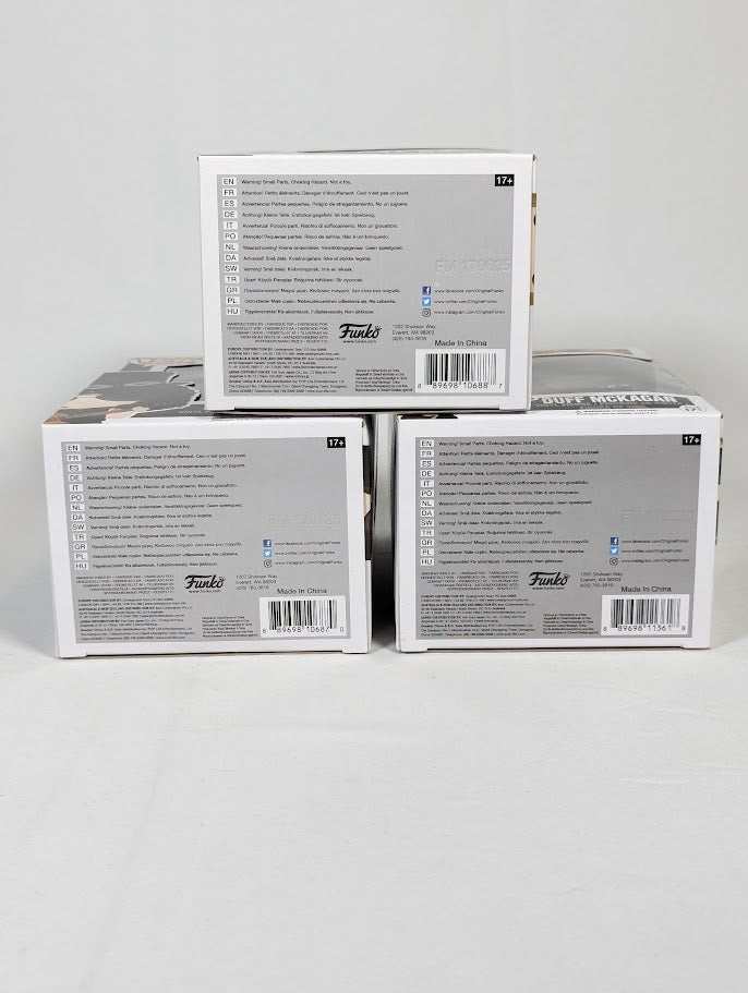 Guns n Roses Axl Rose, Slash & Duff McKagan Funko Pop! Vinyl Figure Complete Set of 3