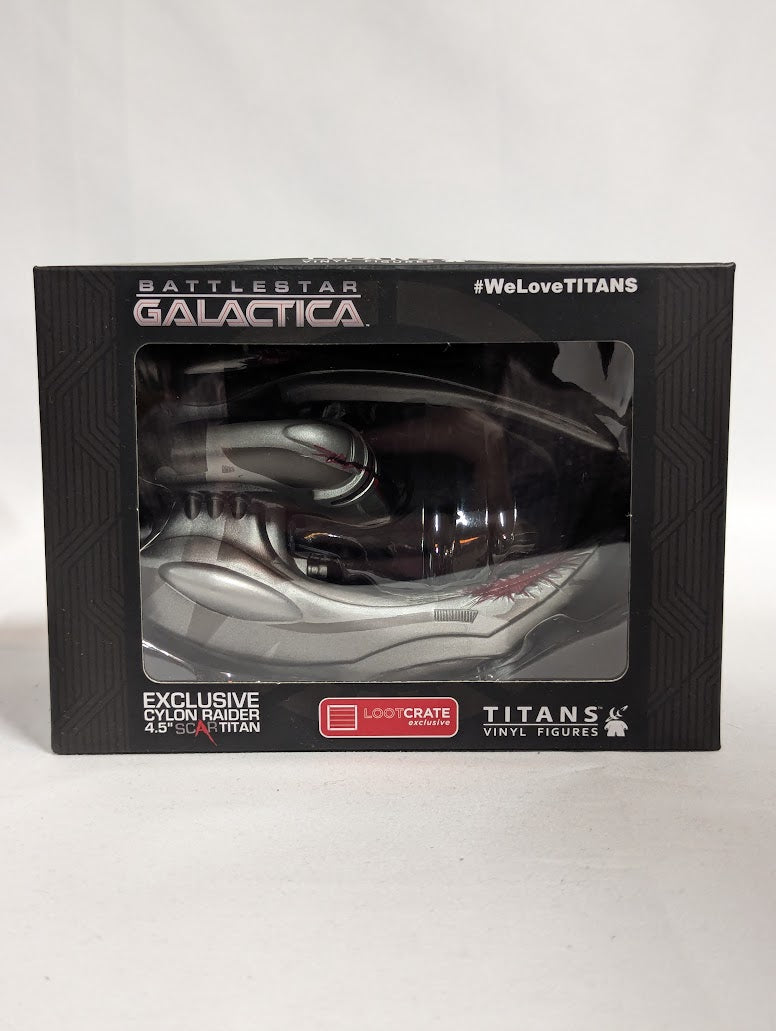 Battlestar Galactica Cylon Raider 4.5" Scar Titan Vinyl Figure (Lootcrate Exclusive)