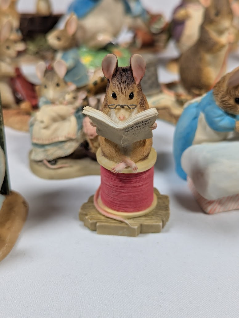 The World of Beatrix Potter Peter Rabbit Border Fine Arts Studio Set of 24 Ornaments