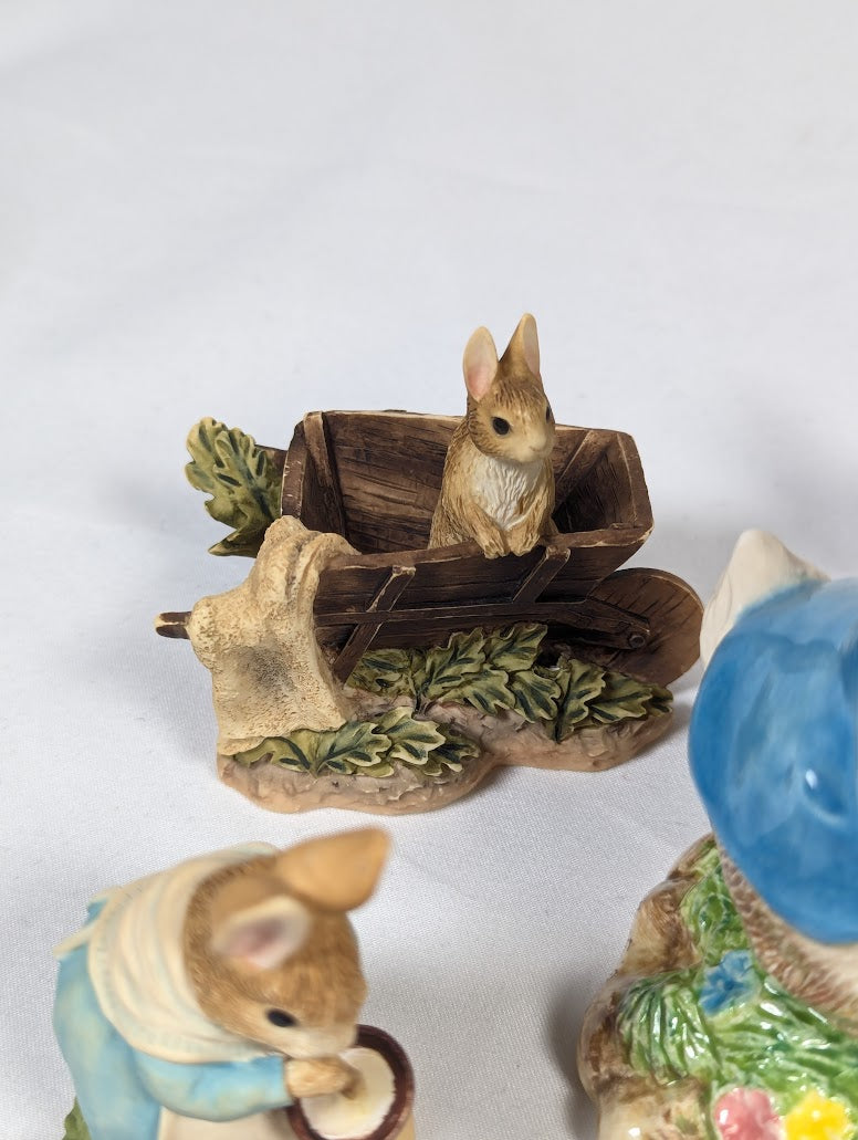 The World of Beatrix Potter Peter Rabbit Border Fine Arts Studio Set of 24 Ornaments