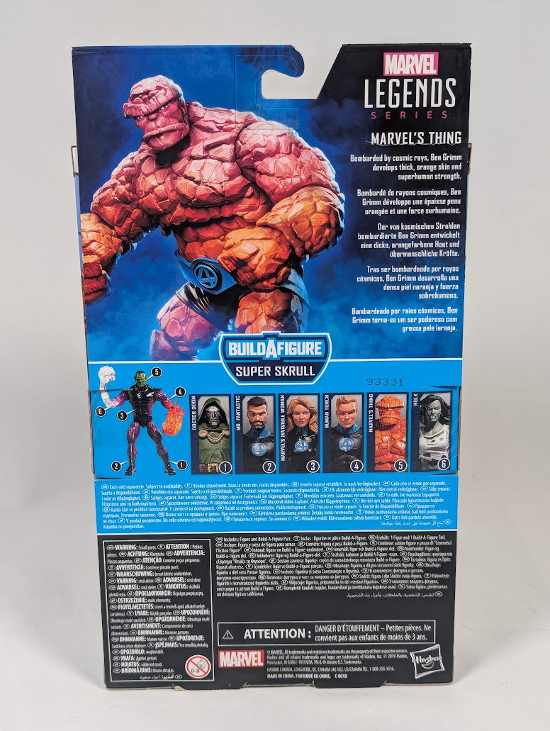 Marvel Legends Fantastic Four Thing 2019 Hasbro Action Figure