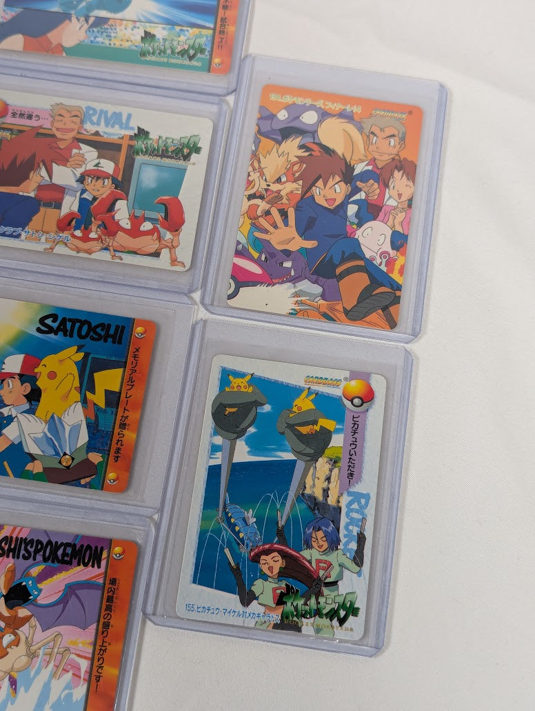 Pokemon Anime Bandai Carddass Trading Card Bundle of 17 Cards