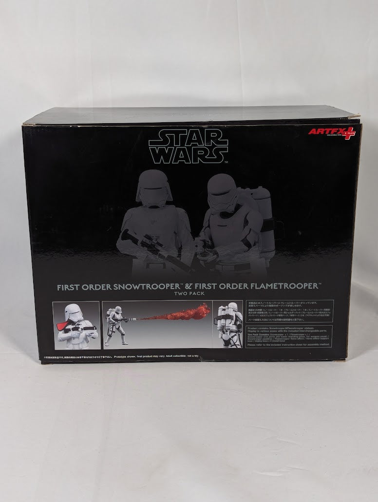 Star Wars First Order Snowtrooper & First Order Flametrooper ArtFX 1/10 Scale Model Kit