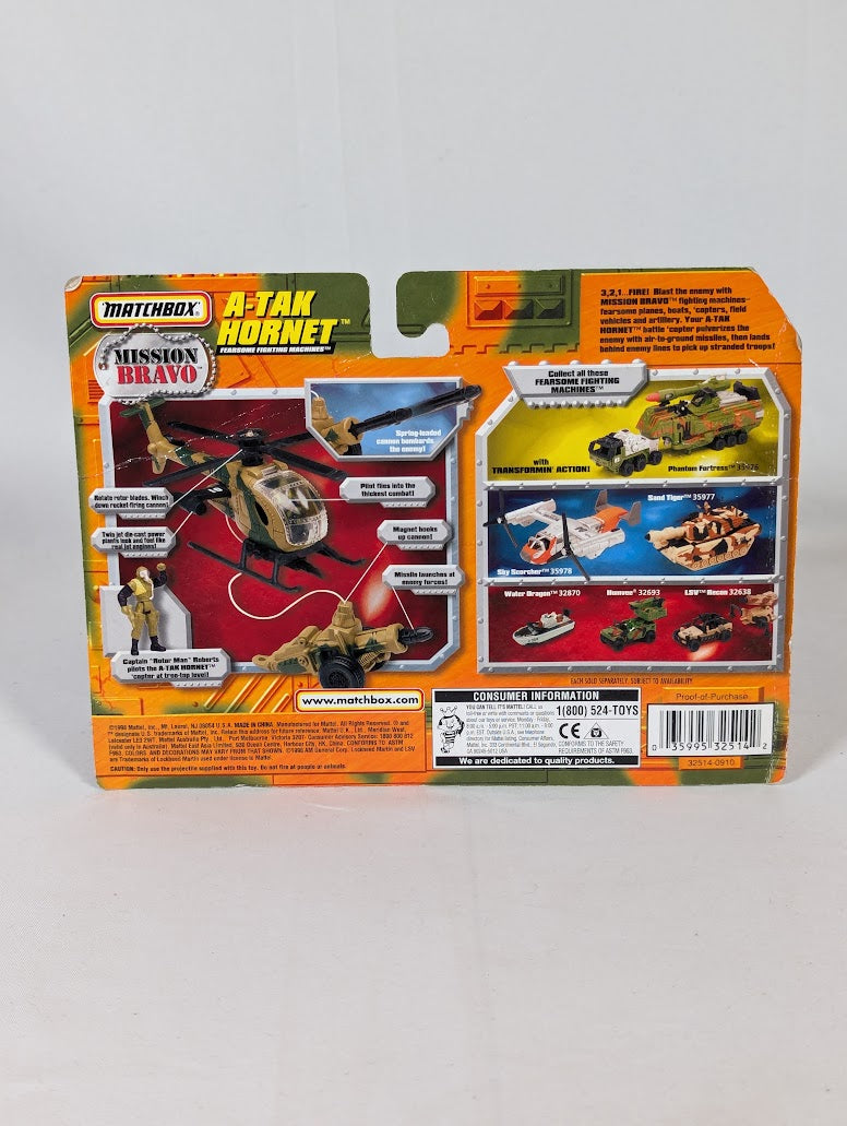 Matchbox Mission Bravo A-Tak Hornet 1998 Mattel Figure