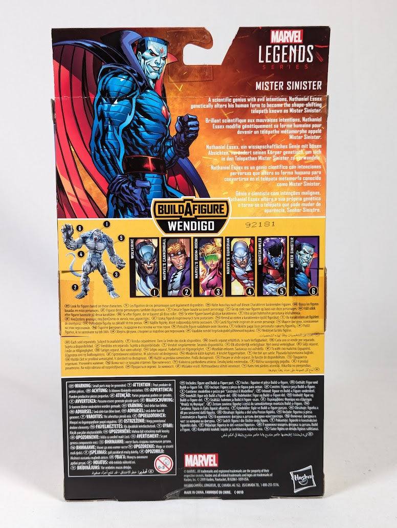 Marvel Legends Mister Sinister 2019 Hasbro Action Figure