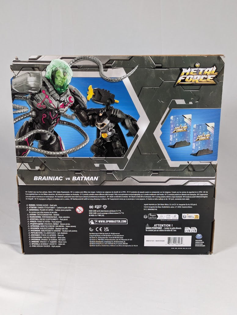 DC Comics Metal Force Brainiac vs Batman Action Figure 2-Pack
