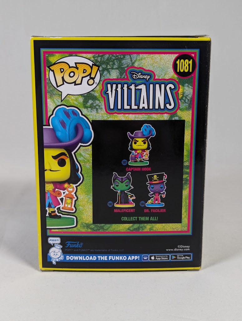 Disney Villains Captain Hook (Blacklight) Funko Pop! Vinyl Figure #1081