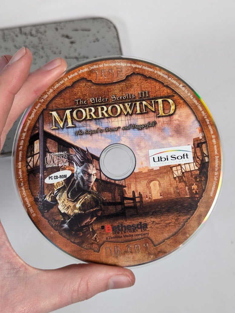 The Elder Scrolls III Morrowind Press Promo Disc in Metal Tin