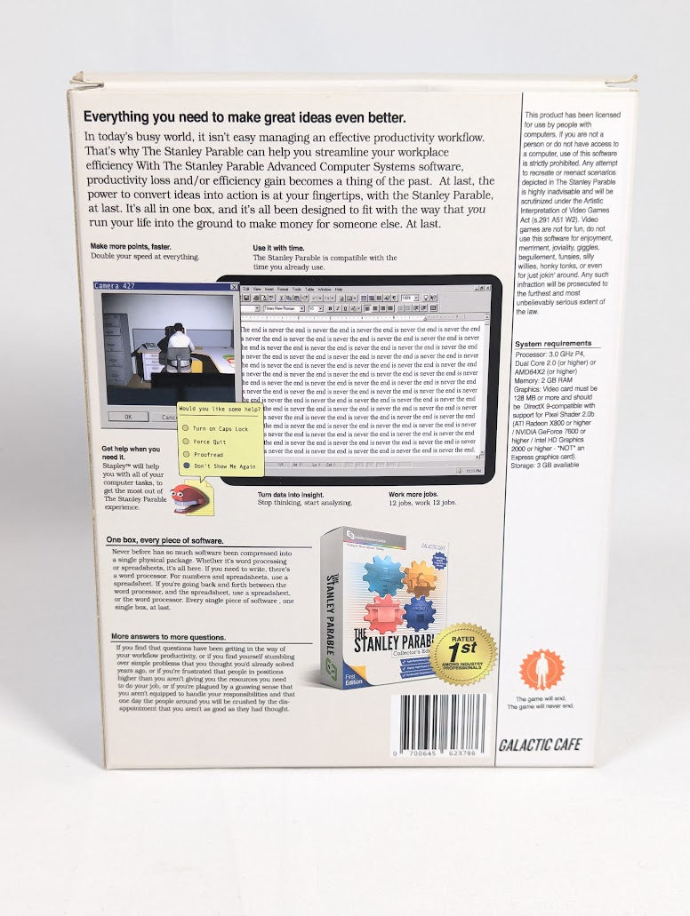 The Stanley Parable Indiebox Collector's Edition (Complete)