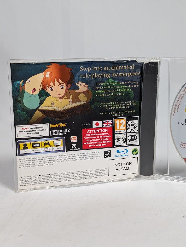 Ni No Kuni Wrath of the White Witch Press Promo Disc PS3
