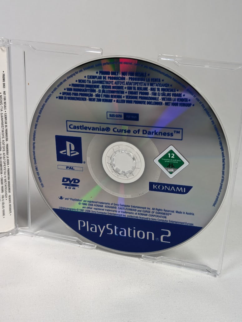 Castlevania Curse of Darkness Press Promo Disc PS2