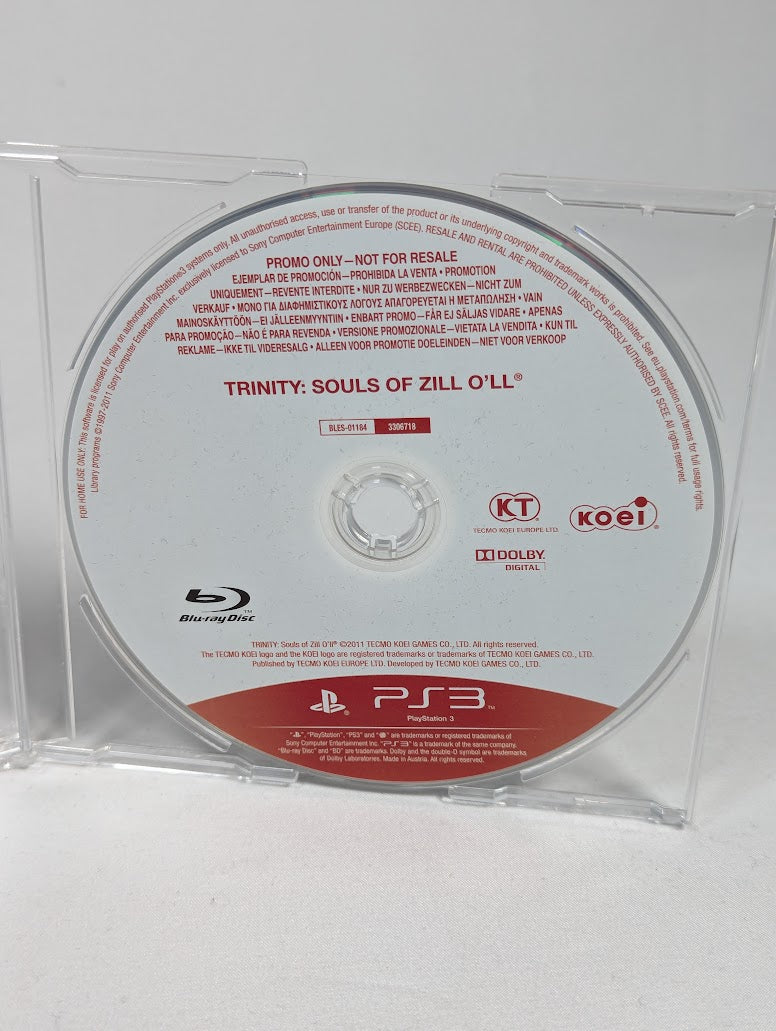 Trinity Souls of Zill O'll Press Promo Disc PS3