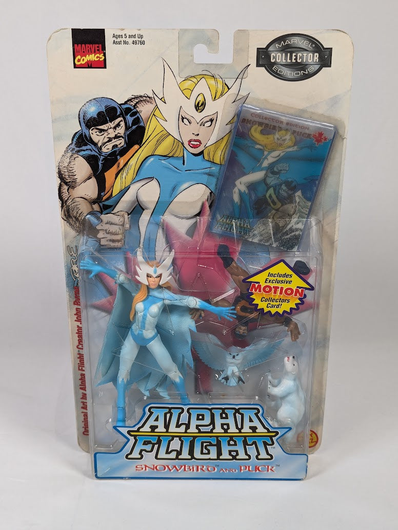 Marvel Alpha Flight Snowbird and Puck 1999 ToyBiz Action Figure