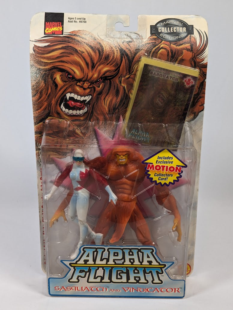 Marvel Alpha Flight Sasquatch and Vindicator 1999 ToyBiz Action Figure