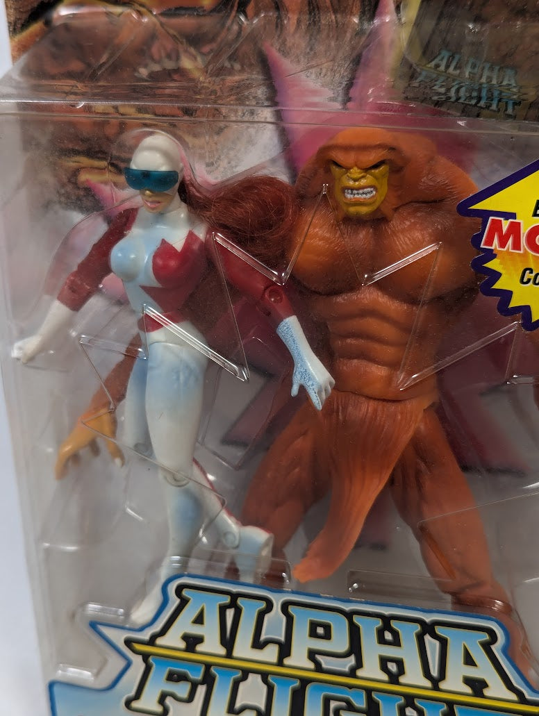 Marvel Alpha Flight Sasquatch and Vindicator 1999 ToyBiz Action Figure