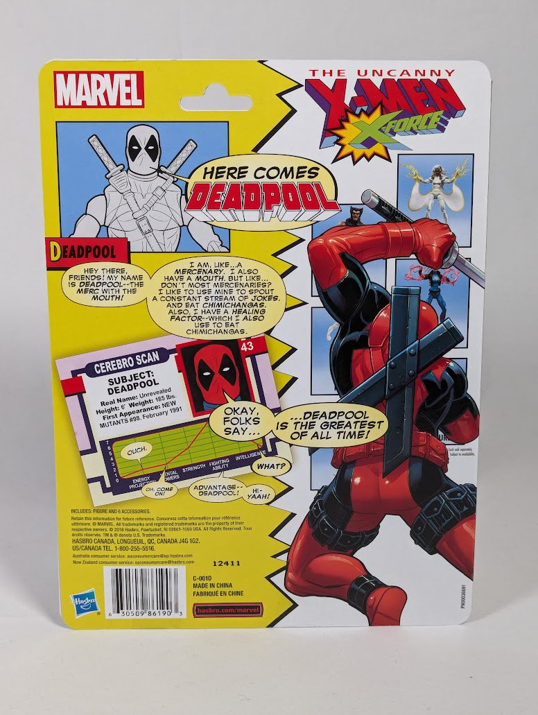 Marvel The Uncanny X-Men X-Force Deadpool 2018 Hasbro Action Figure