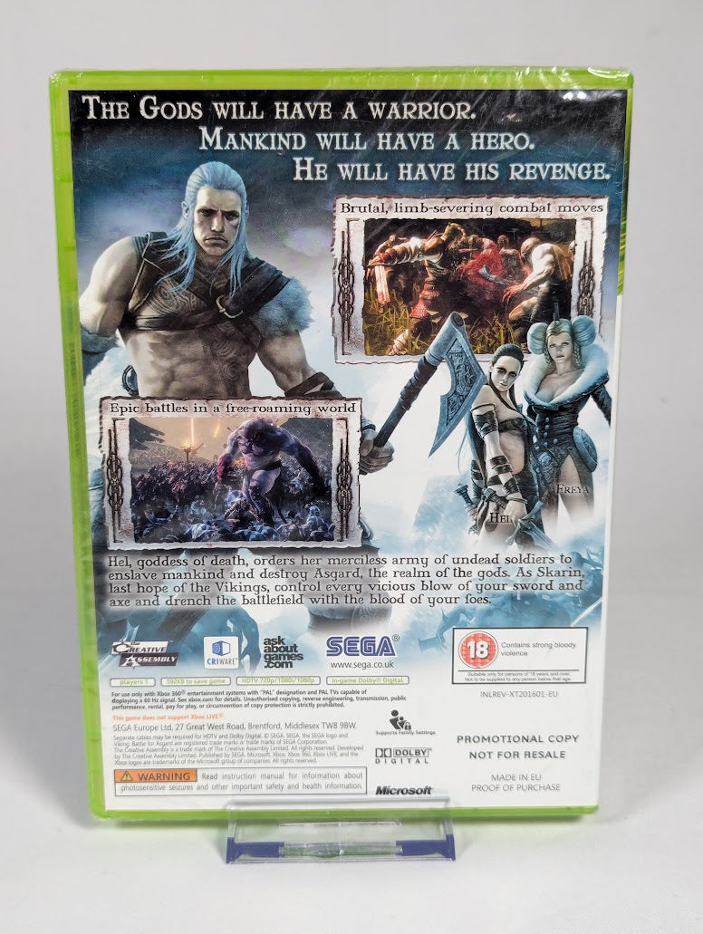 Viking Battle for Asgard Press Promo Disc Xbox 360 (Sealed)