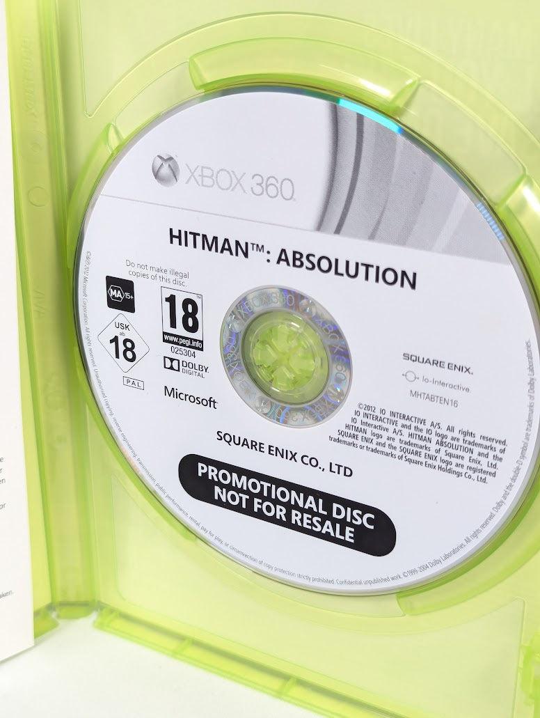 Hitman Absolution Press Promo Disc Xbox 360