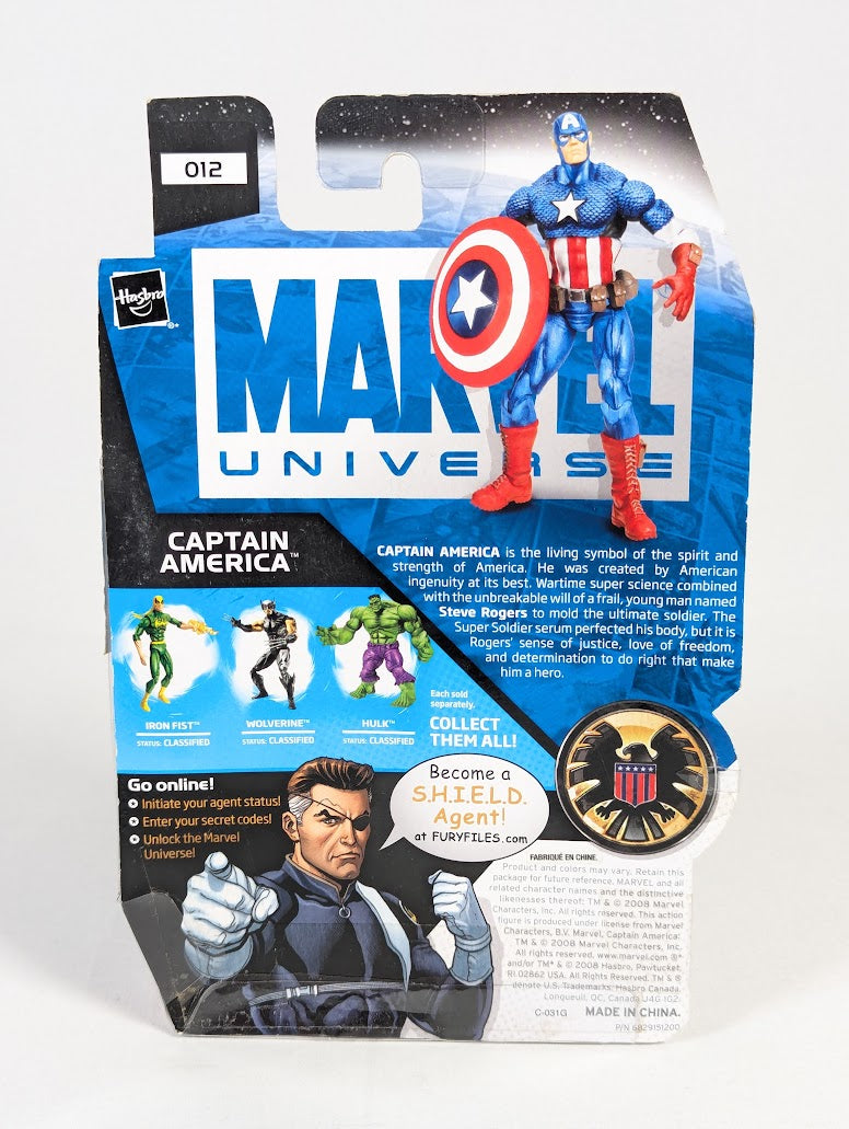 Marvel Universe Captain America 2008 Hasbro Action Figure