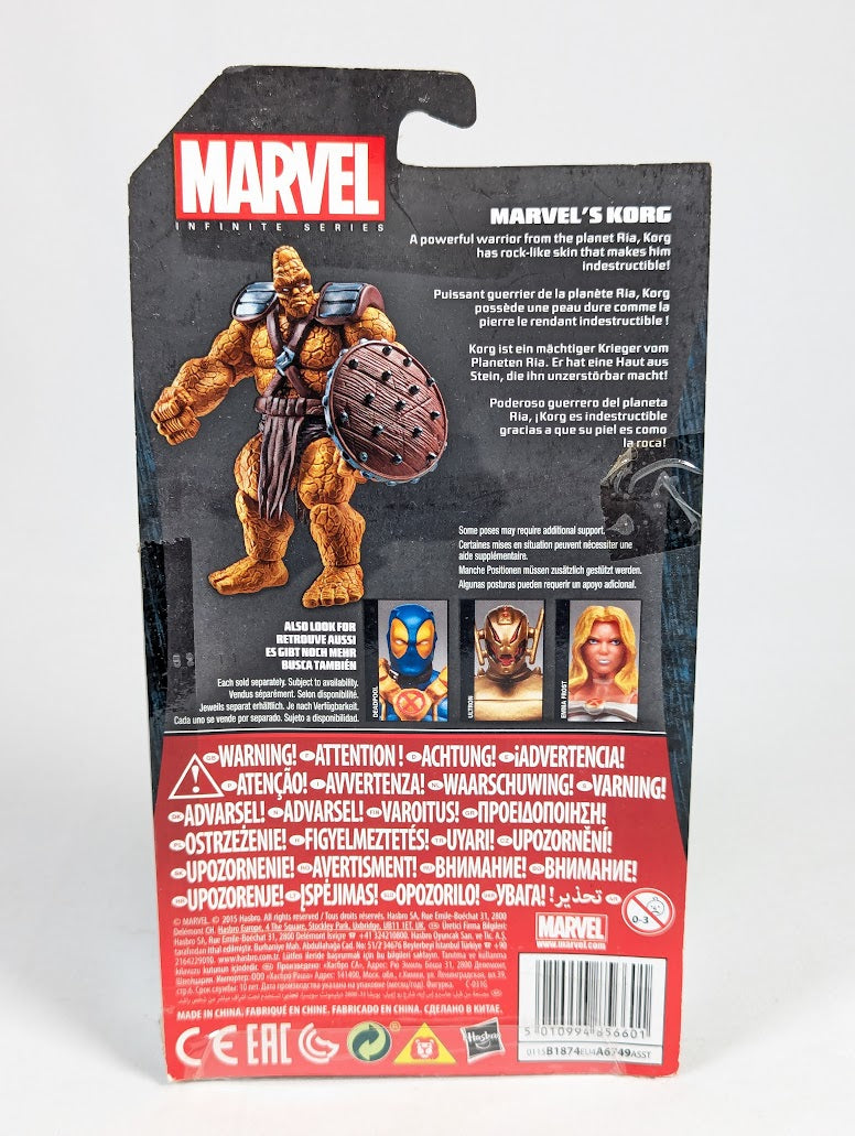 Marvel Infinite Series Korg 2015 Hasbro Action Figure