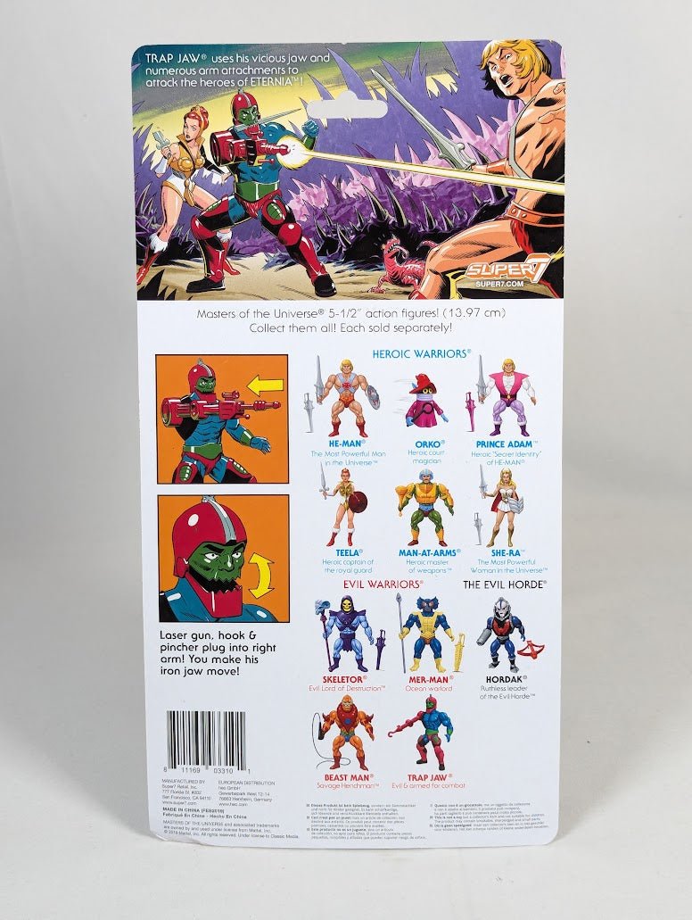 Masters of the Universe Trap Jaw 2019 Super7 Action Figure
