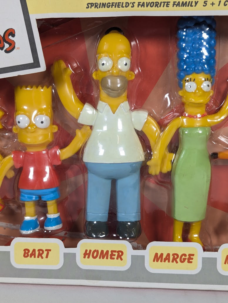 The Simpsons Springfield's Favorite Family Bendable & Poseable Figure Collectible Set 2002
